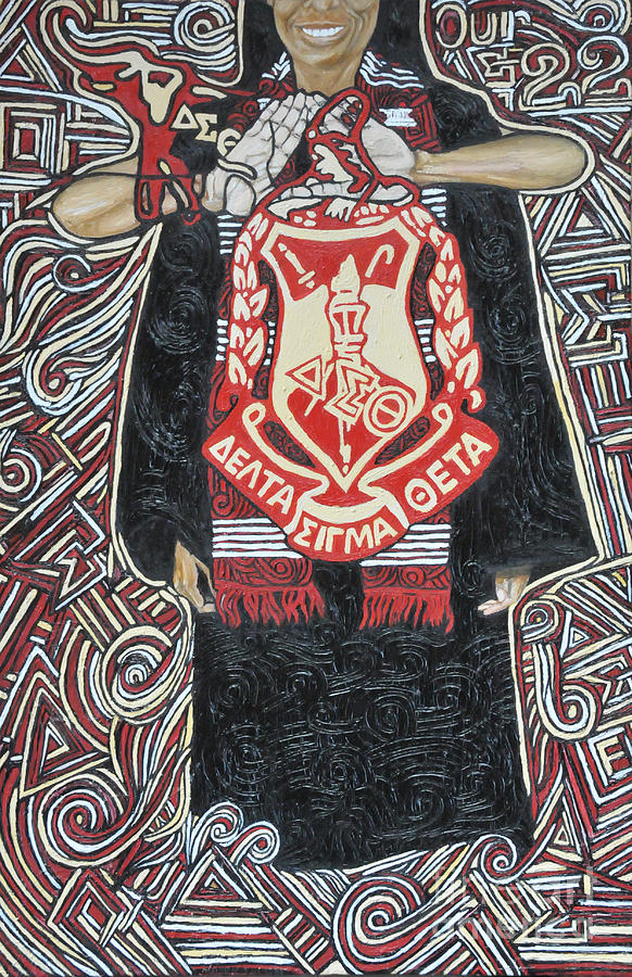 582x900 Delta Sigma Theta Centennial Art Painting By J Palmer - Delta Sigma Theta Painting