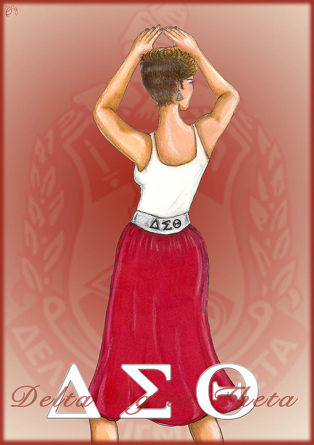 636x900 Delta Sigma Theta Digital Art By Bfly Designs - Delta Sigma Theta Painting