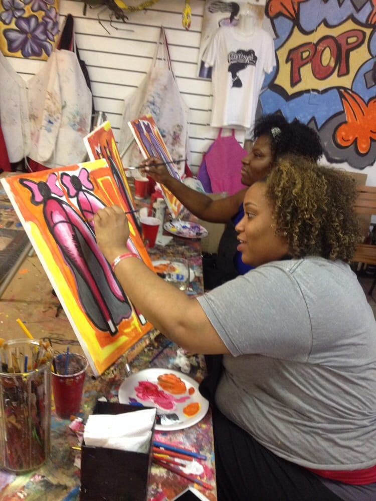 750x1000 Painting With My Sorority Sisters!! - Delta Sigma Theta Painting