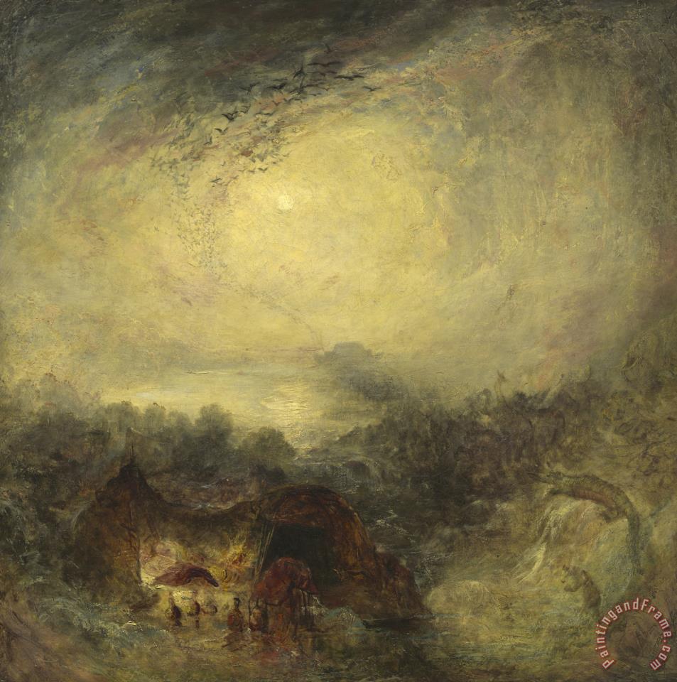 953x960 Joseph Mallord William Turner The Evening Of The Deluge Painting - Deluge Painting