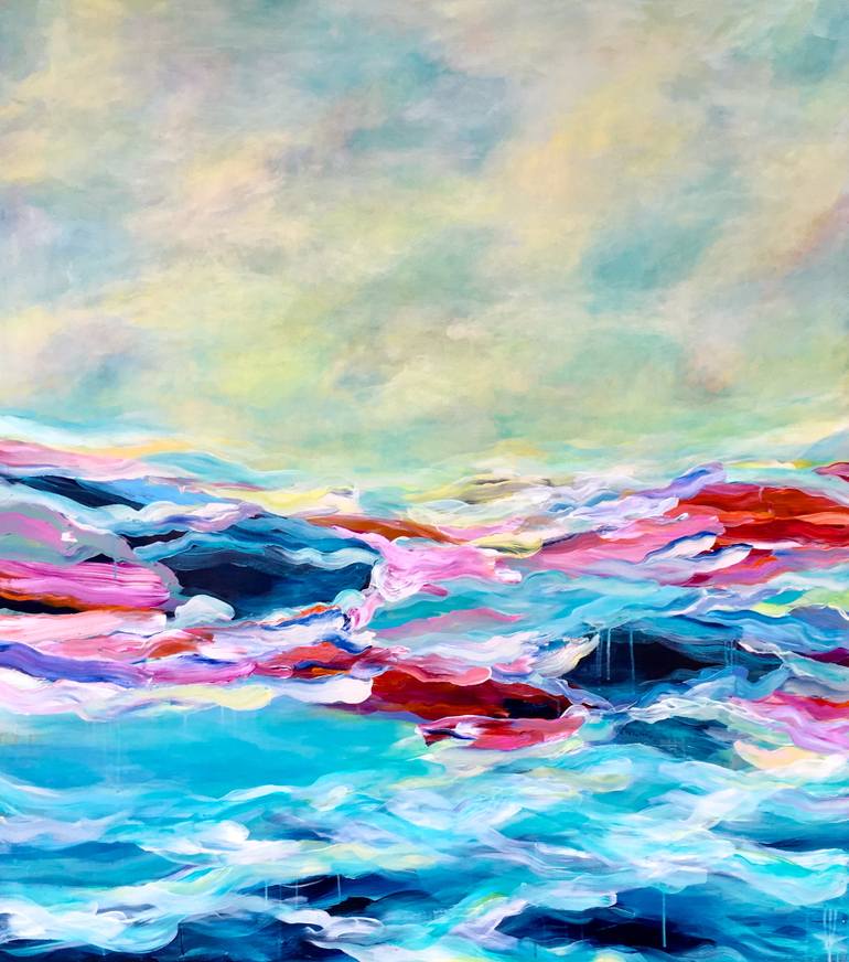 770x872 Saatchi Art After The Deluge Painting By Lisa Hemeon - Deluge Painting