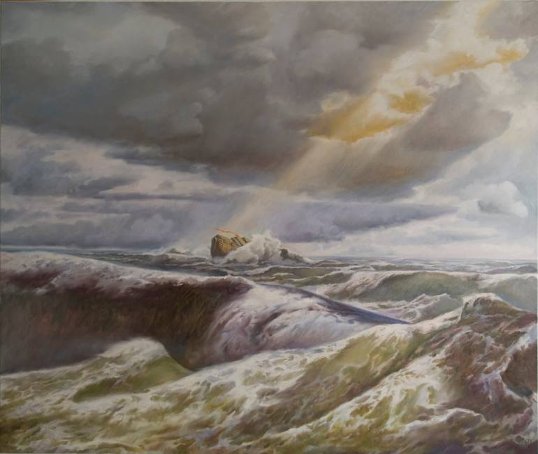 770x649 Saatchi Art Deluge Painting By Anton Baecker - Deluge Painting