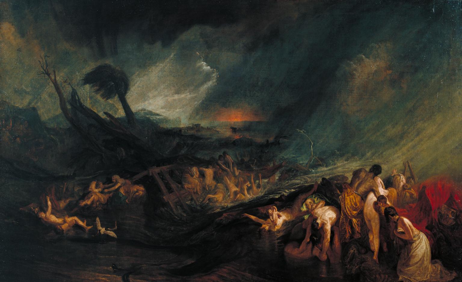 1536x939 The Deluge', Joseph Mallord William Turner, Exhibited 1805 Tate - Deluge Painting