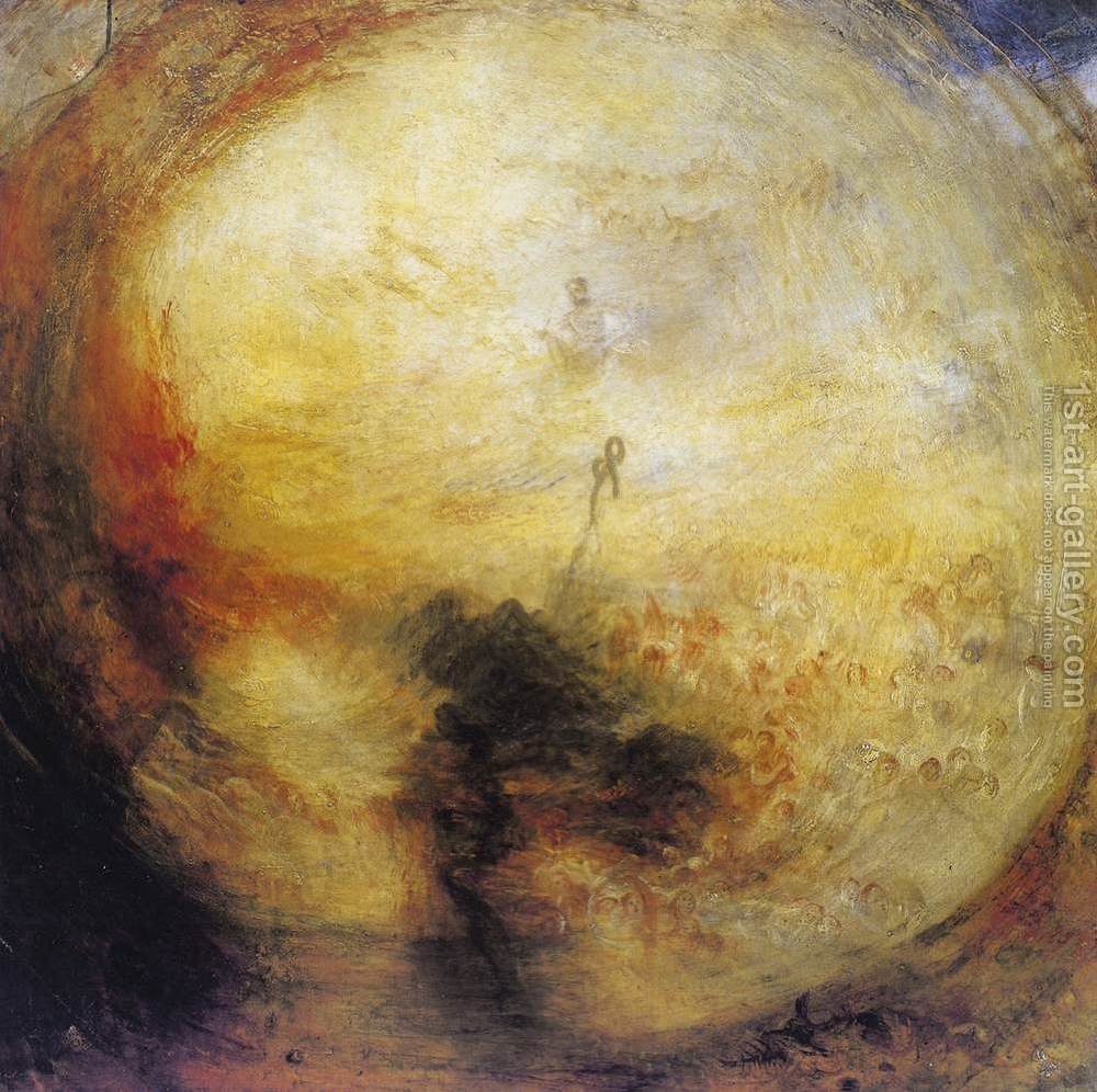 1000x996 The Morning After The Deluge C. 1843 Turner Reproduction 1st Art - Deluge Painting