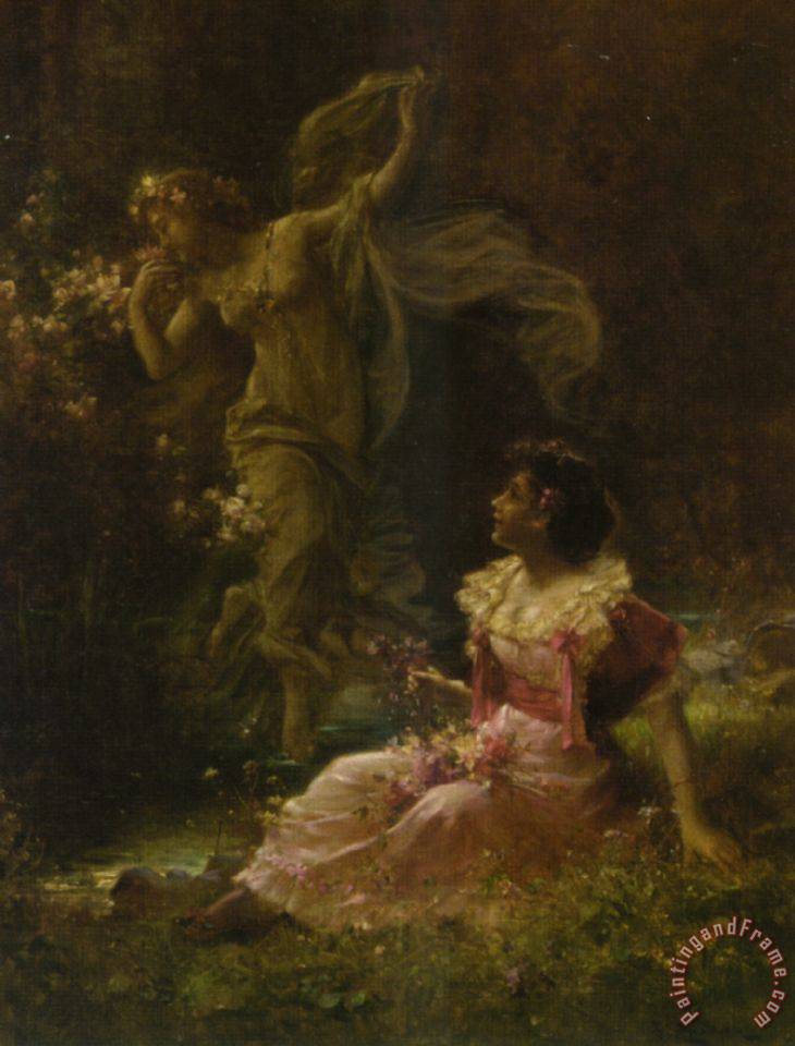 730x960 Hans Zatzka The Daydream Of Demeter Painting - Demeter Painting