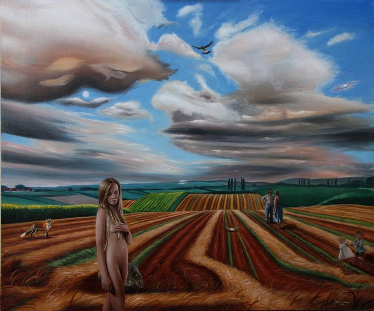 770x641 Saatchi Art Demeter Amp Andromeda Painting By Robert Schulze - Demeter Painting