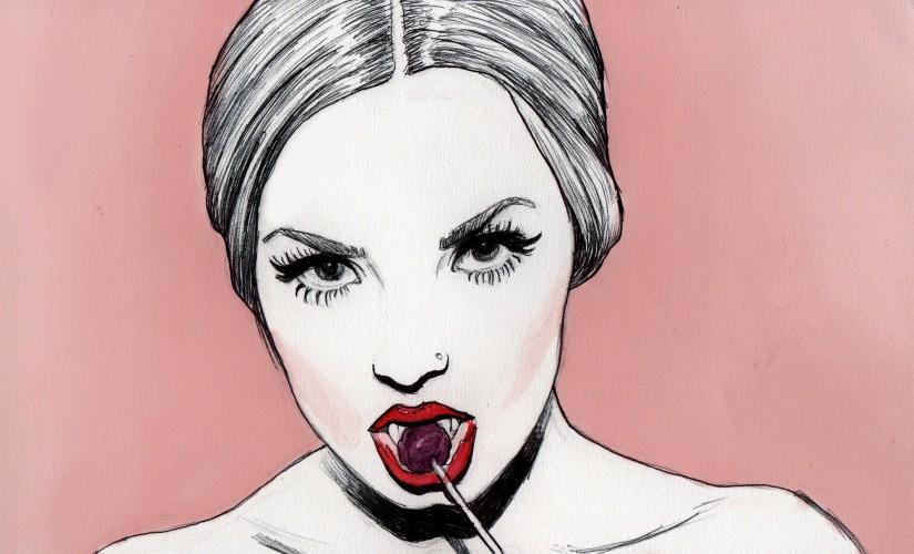 825x500 Demi Lovato Illustration Touchtalent - Demi Lovato Painting