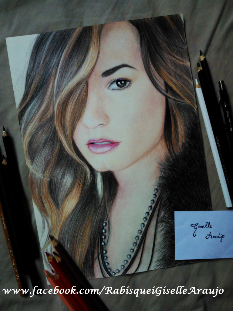 768x1024 Demi Lovato By Giselleaferreira - Demi Lovato Painting