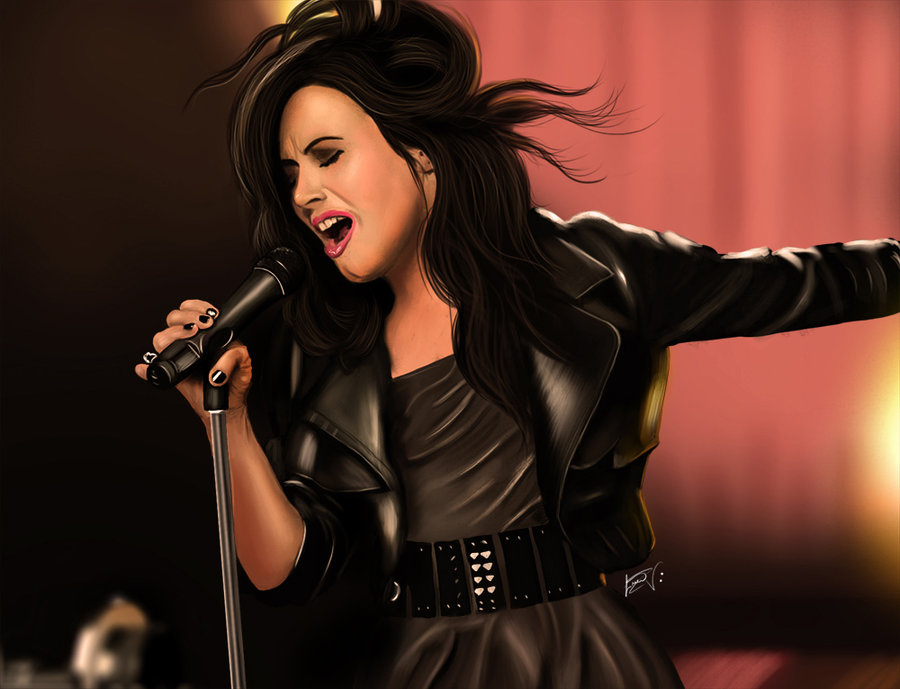 900x689 Demi Lovato By Lucasvalencio - Demi Lovato Painting