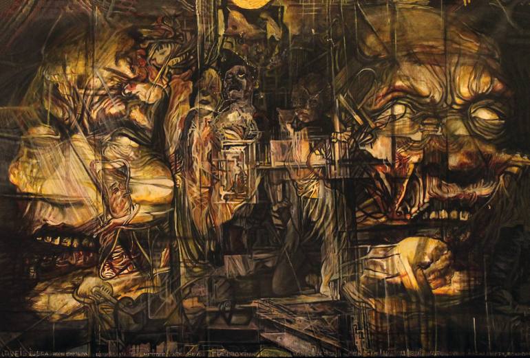 770x521 Saatchi Art Duality.man Demon Painting By Safir Rifas - Demon Painting