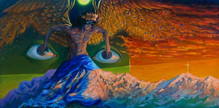 770x380 Saatchi Art The Birth Of Demon. Painting By Anton Ovchinnikov - Demon Painting