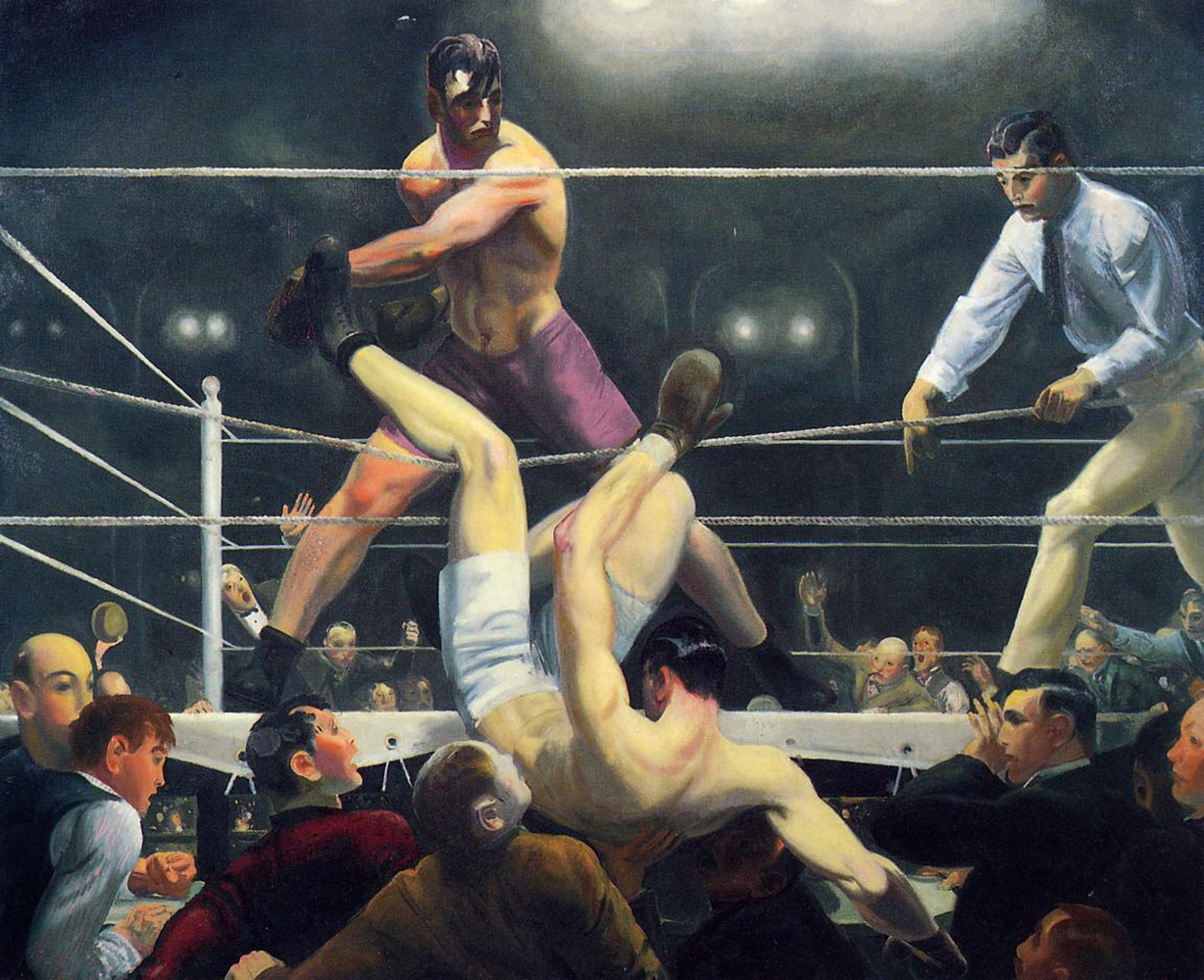 1228x1000 Dempsey And Firpo [George Bellows] Sartle - Dempsey And Firpo Painting