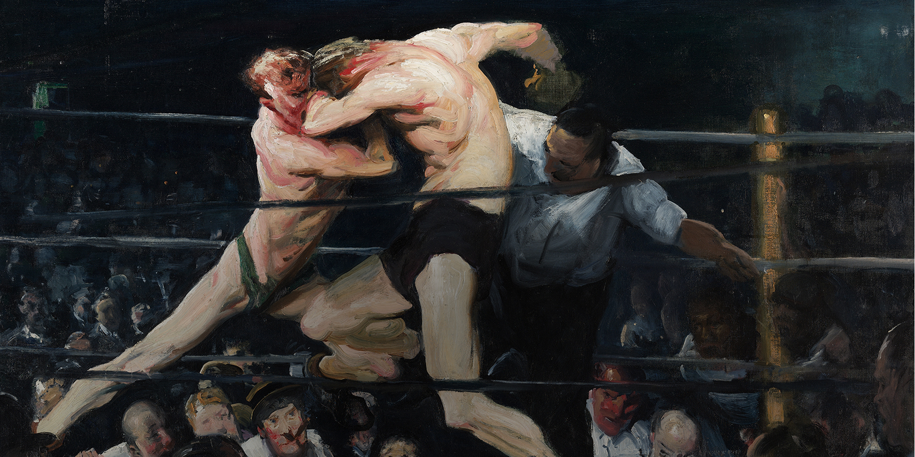 1800x900 George Bellows Was An American Knockout - Dempsey And Firpo Painting