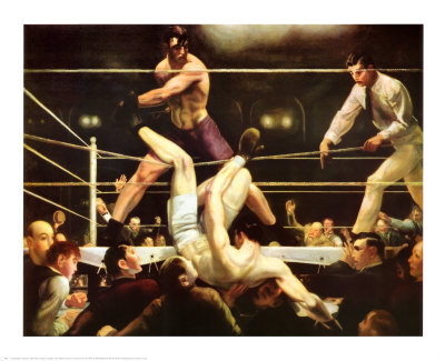 400x325 George Bellows - Dempsey Firpo Painting