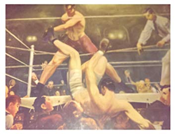 355x270 Dempsey And Firpo The Greatest American Boxing Match - Dempsey Firpo Painting