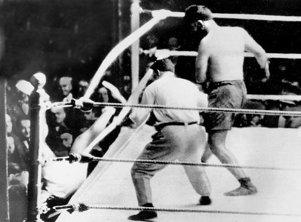 620x458 Sept. 14, 1923 Dempsey Vs Firpothe Fight City - Dempsey Firpo Painting