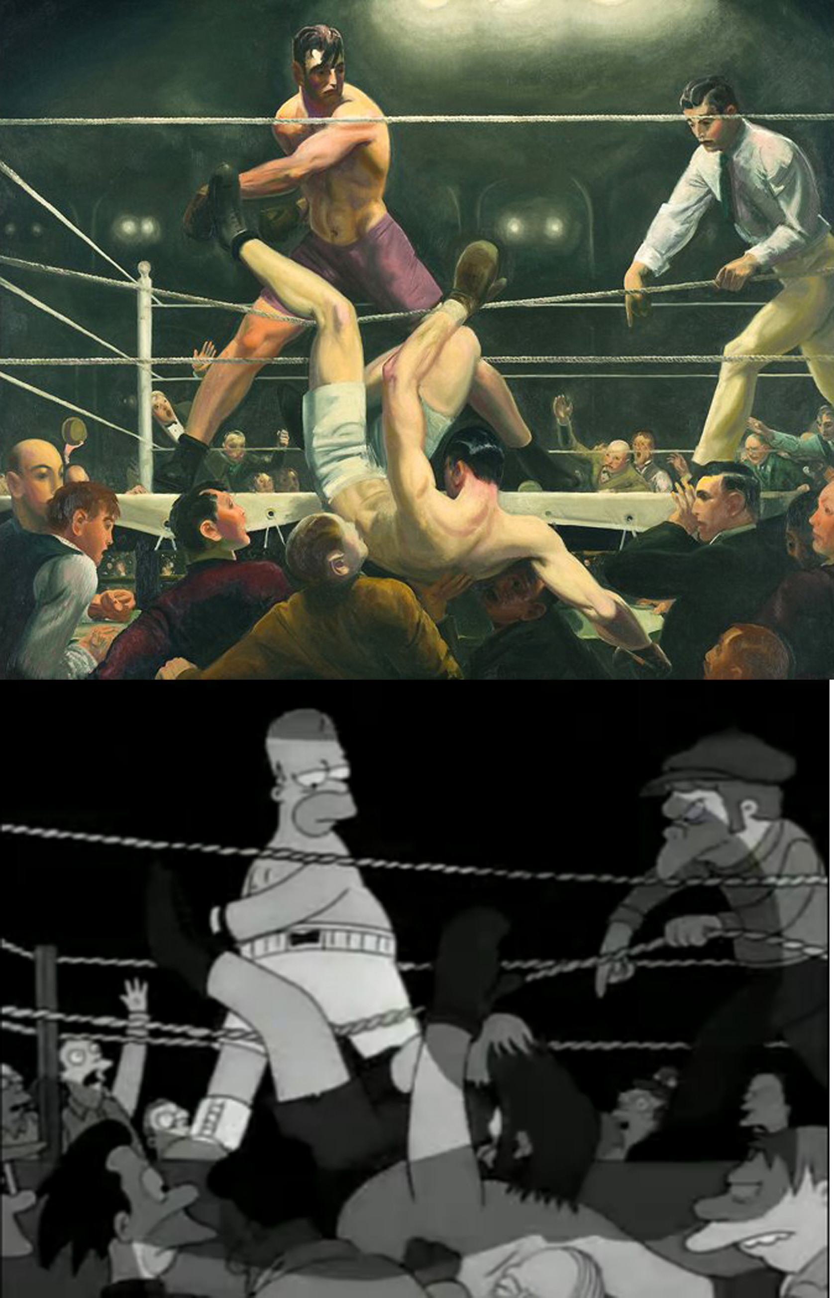 1676x2607 Dempsey And Firpo, George Bellows, 1924 Homery Fall, - Dempsey Firpo Painting