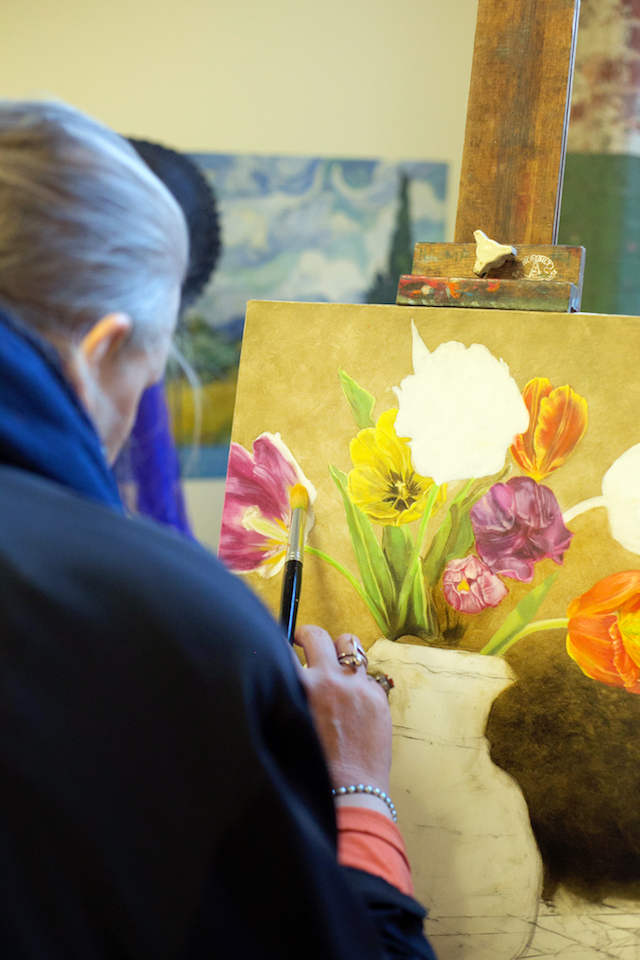 640x960 Gabrielle Dempsey Painting, Studio 108 Lowe Mill Arts - Dempsey Painting