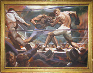 300x235 Original Oil Painting - Dempsey Painting