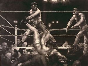 300x224 Art Print Poster Painting Drawing Sport Boxing Jack Dempsey Luis - Dempsey Painting