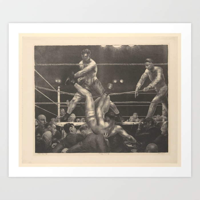 700x700 Dempsey And Firpo George Bellows (American, Columbus, Ohio 1882 - Dempsey Vs Firpo Painting