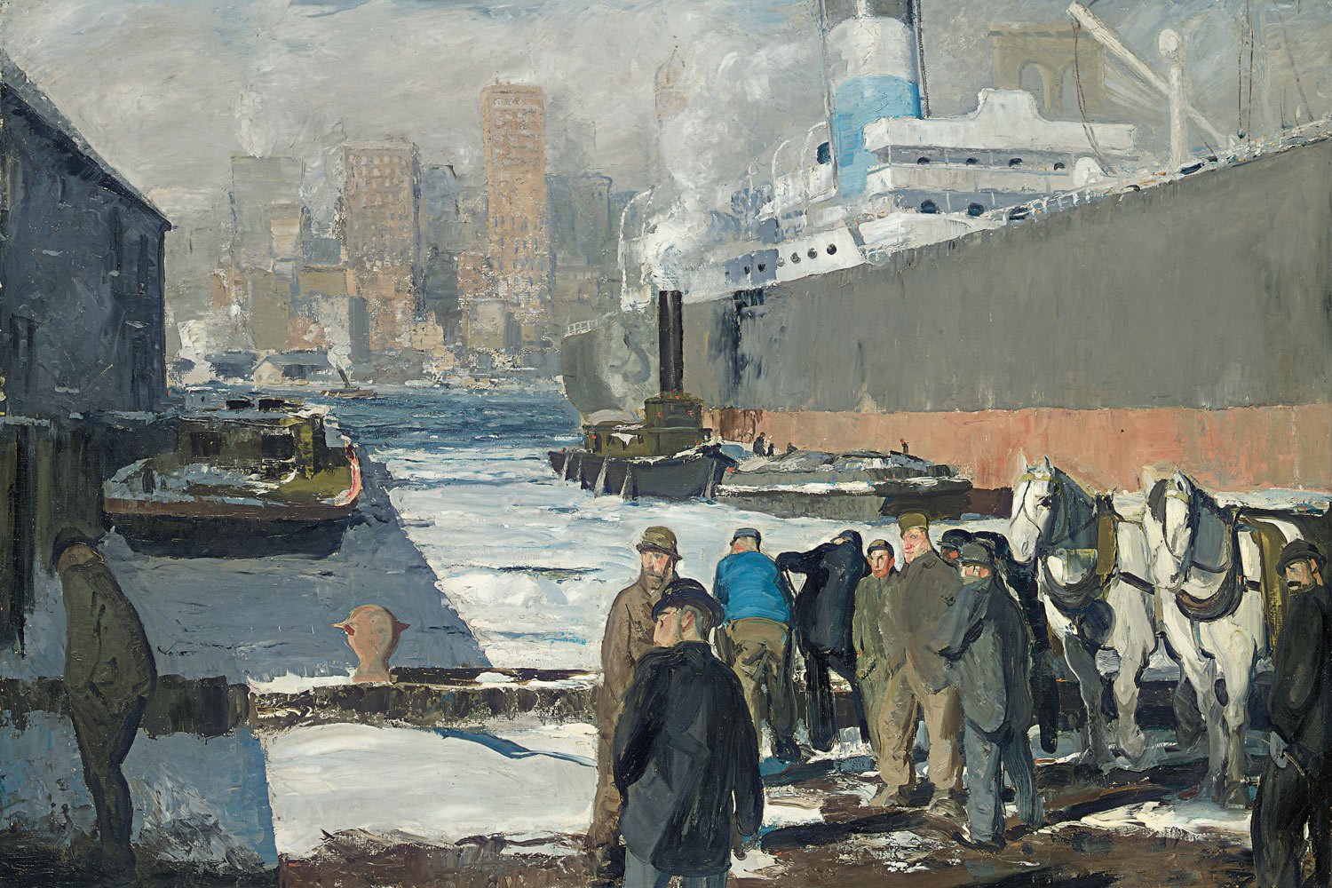 1500x1000 George Bellows Modern American Life, Royal Academy - Dempsey Vs Firpo Painting