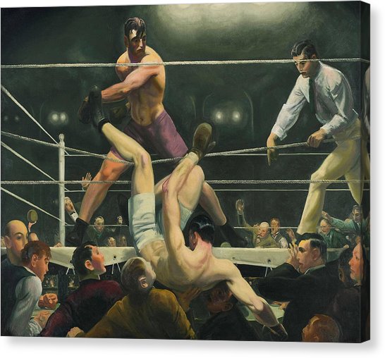 546x508 Jack Dempsey Canvas Prints Fine Art America - Dempsey Vs Firpo Painting
