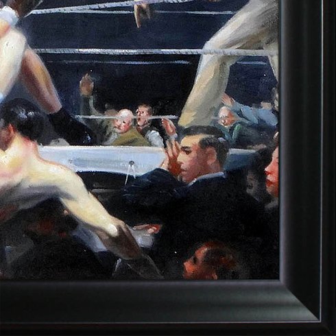 490x490 Tori Home Bellows Dempsey And Firpo By Columbus George Wesley - Dempsey Vs Firpo Painting