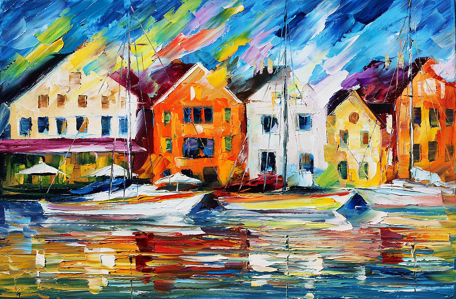 900x591 Denmark Painting By Leonid Afremov - Denmark Painting