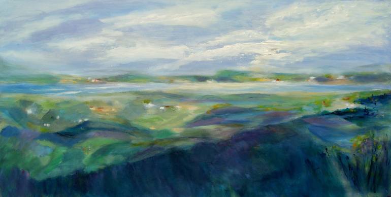 770x388 Saatchi Art Limfjorden No 1, Denmark Painting By Aase Lind - Denmark Painting