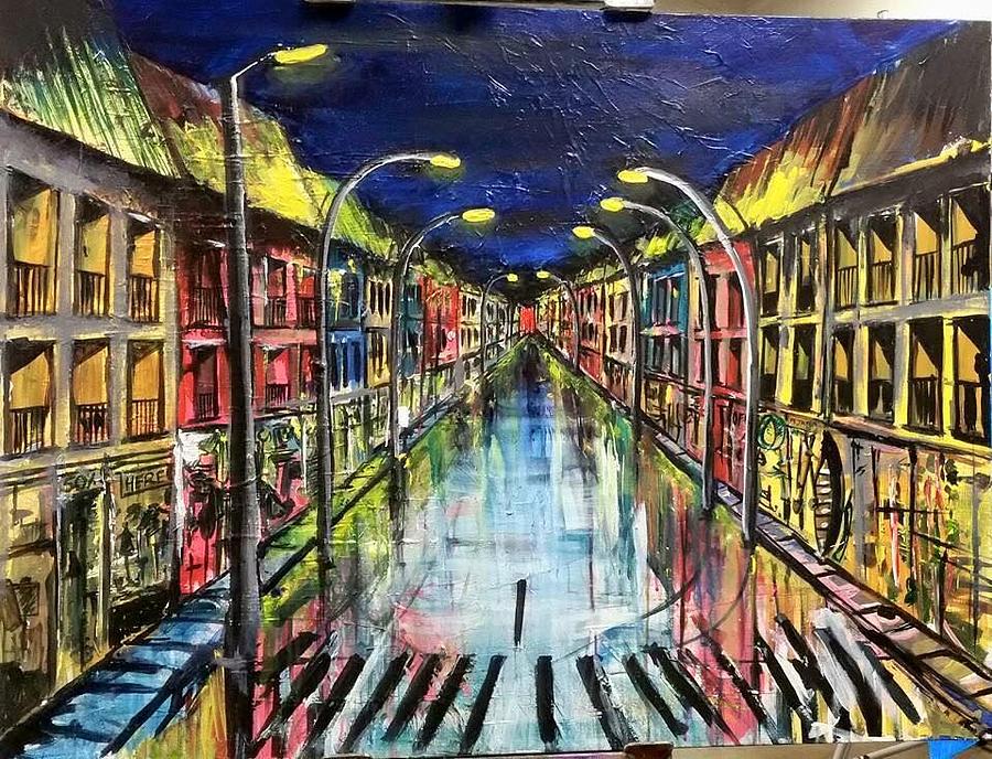 900x688 Light City, Denmark Painting By Kushal Bastakoti - Denmark Painting