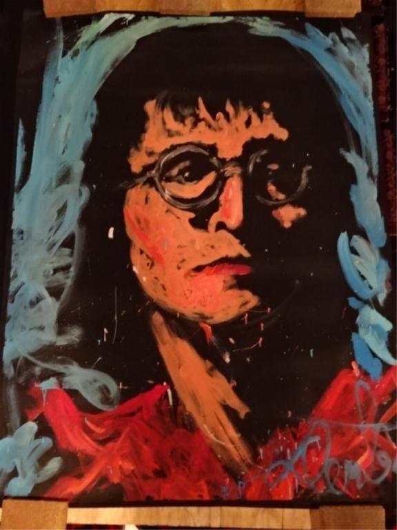 576x768 Denny Dent John Lennon 94 Original Painting Museum Quality Beatles - Denny Dent Painting