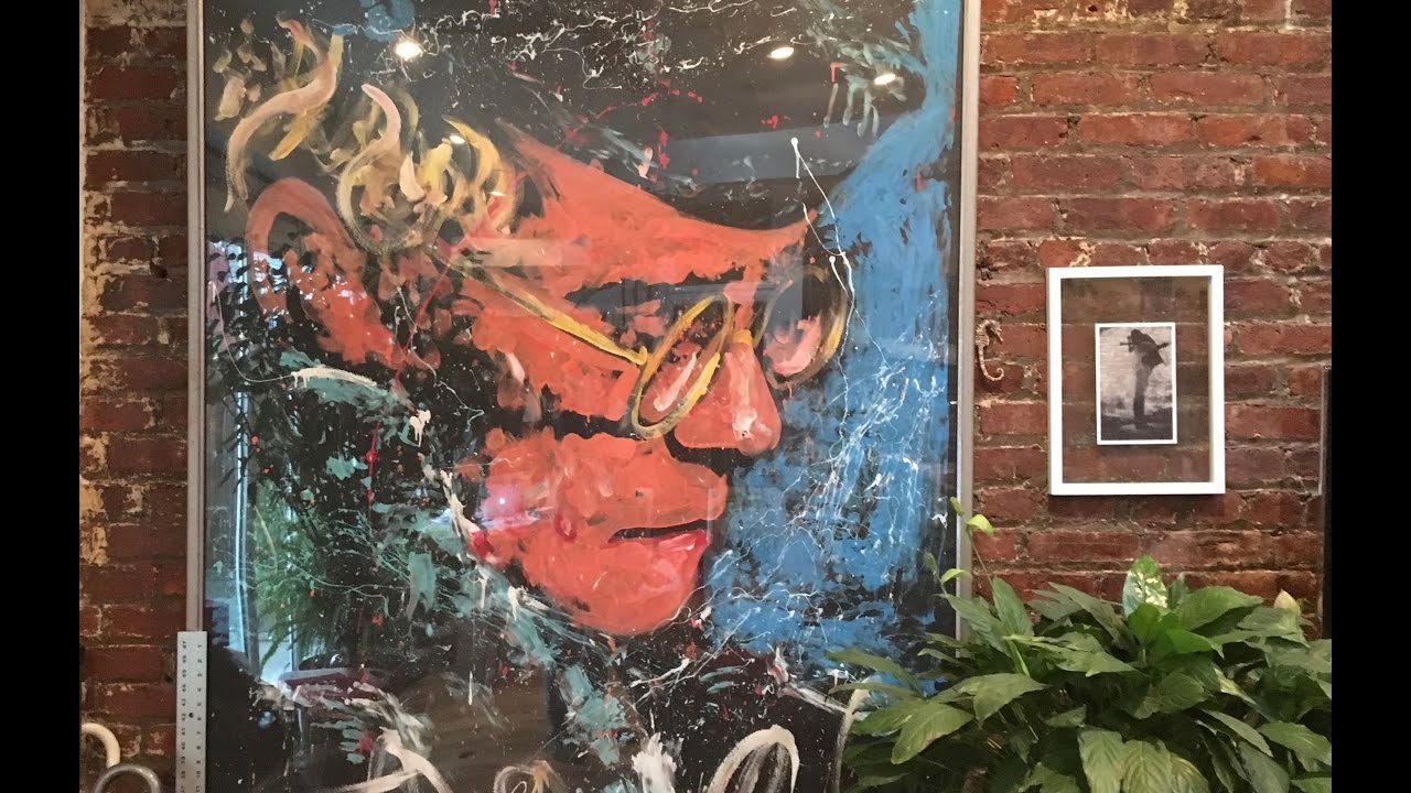 1280x720 Denny Dent Paints Elton John, 1993 - Denny Dent Painting