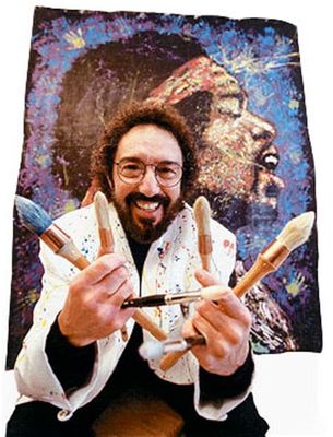 305x400 Denny Dent In Famous Alumni Oakland High School (Oakland, Ca - Denny Dent Painting