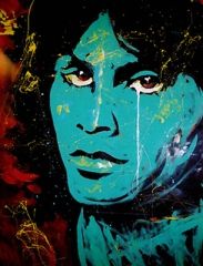 183x240 Jimi Hendrix Painting By Denny Dent Art Paintings - Denny Dent Painting