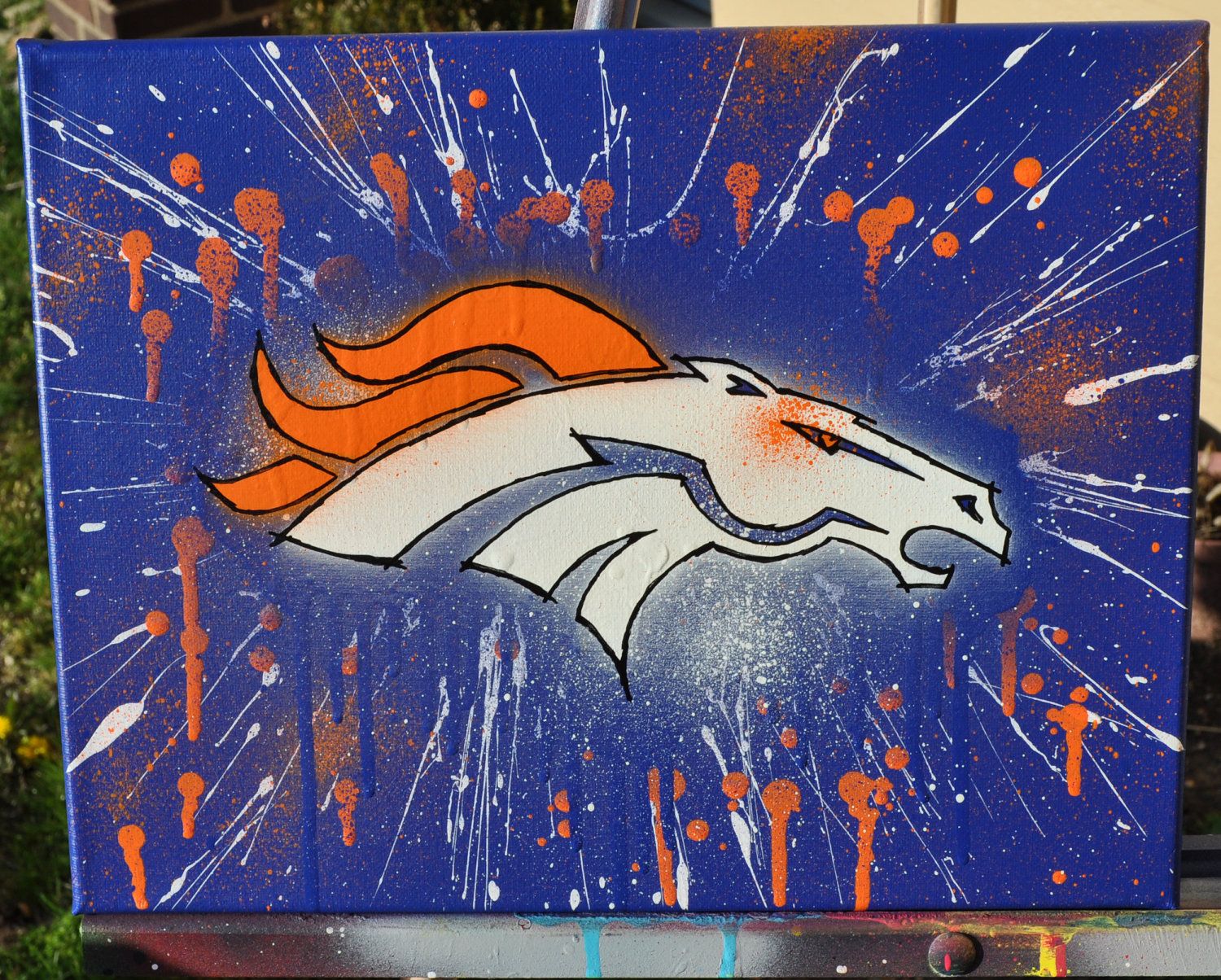 1500x1204 Denver Broncos Fine Art - Denver Broncos Painting