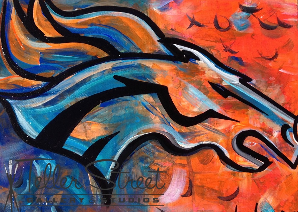959x684 Teller Street Gallery Painting And Wine Classes - Denver Broncos Painting