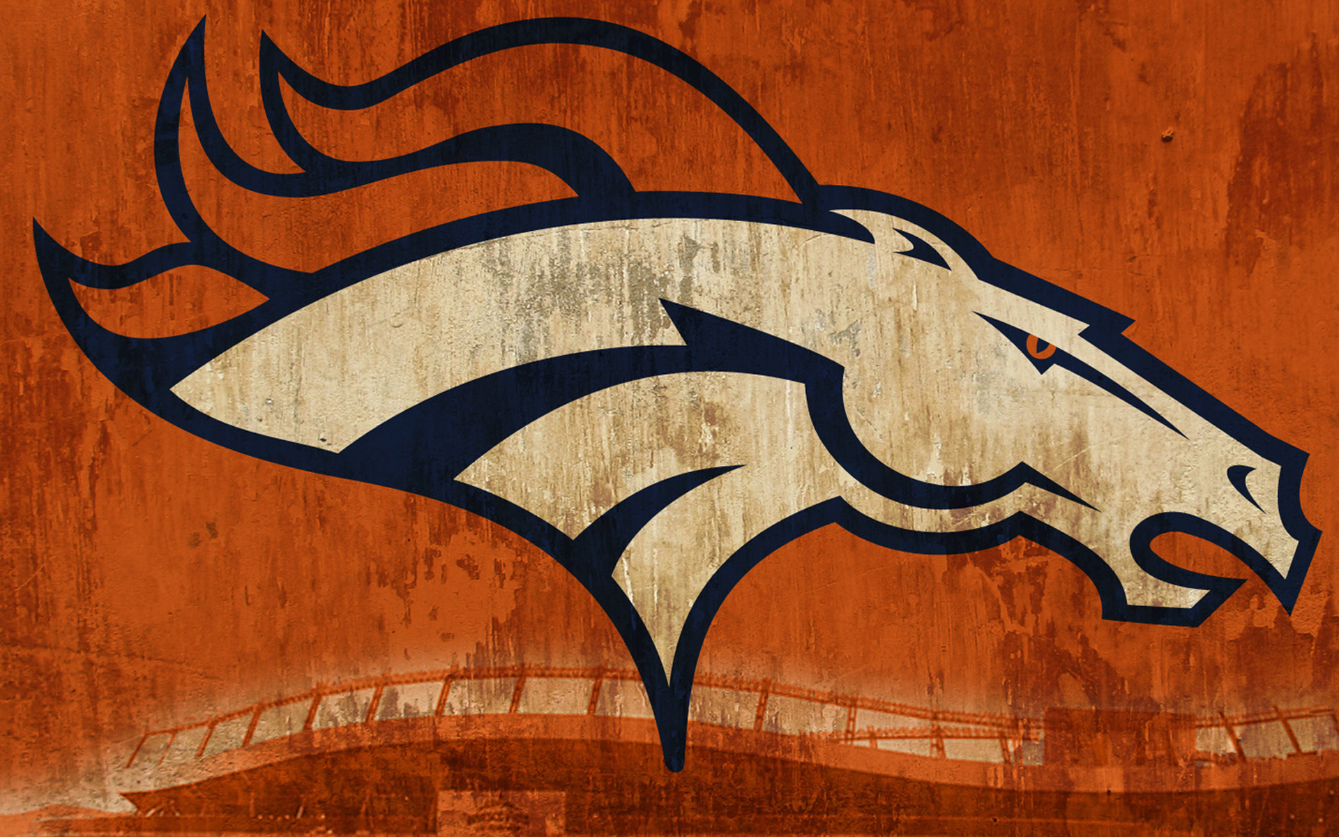1920x1200 Wallpaper Painting, Illustration, Wall, Wood, Logo, Graffiti - Denver Broncos Painting