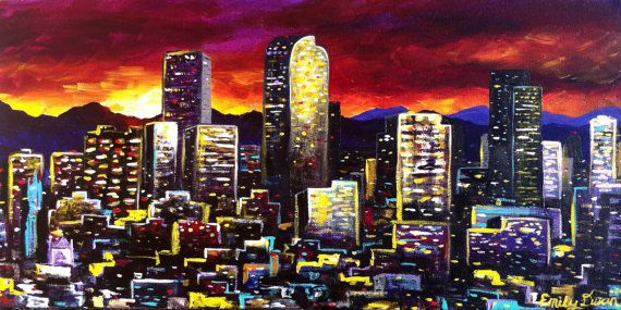 570x285 Denver Skyline - Denver Painting