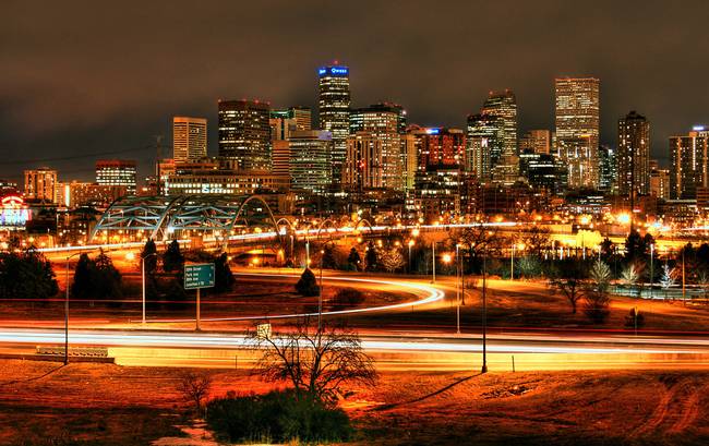 650x409 Stunning Denver Skyline Artwork For Sale On Fine Art Prints - Denver Skyline Painting