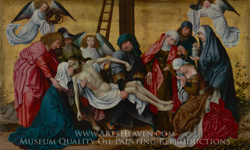 820x493 Reproduction Painting Rogier Van Der Weyden The Deposition, Hand - Deposition Painting