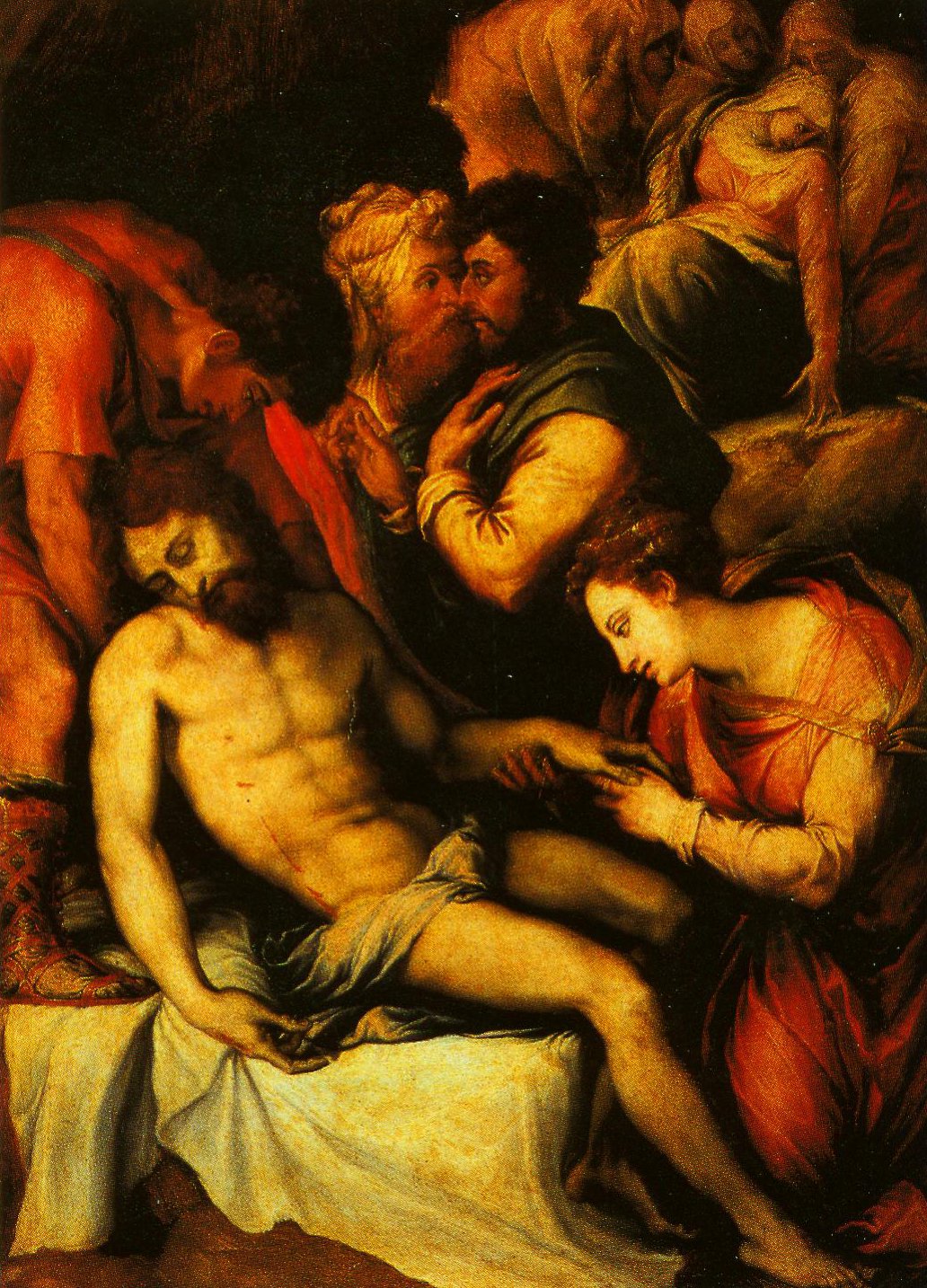 1032x1434 The Deposition Painting Francesco Salviati Oil Paintings - Deposition Painting