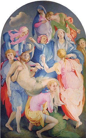 300x481 The Deposition From The Cross (Pontormo) - Deposition Painting