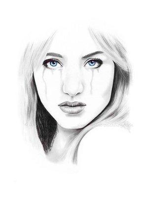 300x413 Art - Depressed Girl Painting