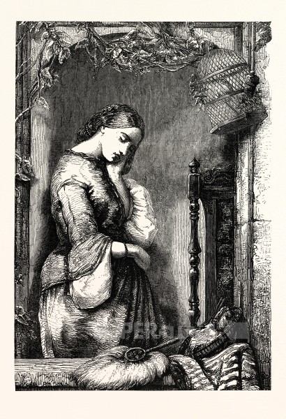 410x600 Disappointment. Painted By A. J. Woolmer. Unhappy, Person, Sad - Depressed Girl Painting