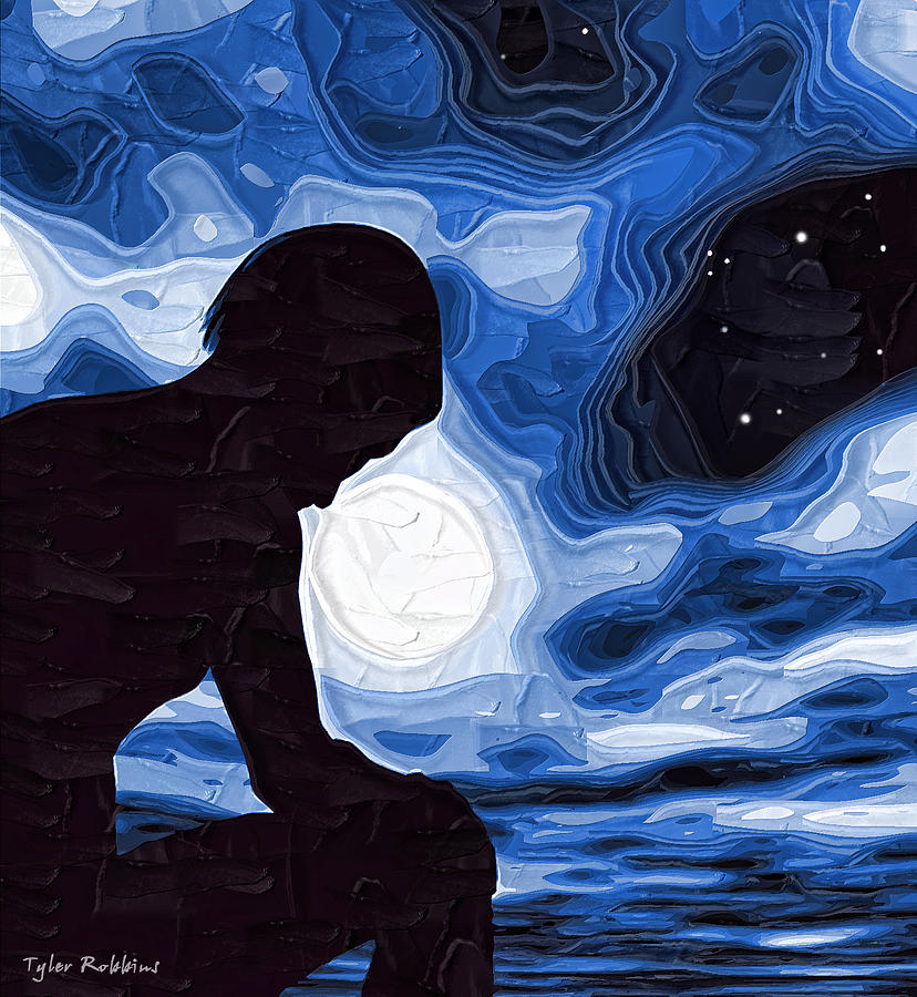 828x900 Starry Night Depression Painting By Tyler Robbins - Depression Abstract Painting