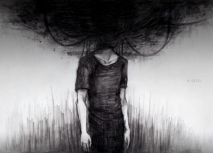 850x611 11 Artworks That Define Depression Better Than Words Ever Could - Depression Painting