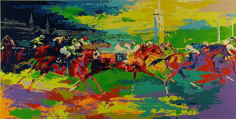 797x401 Leroy Neiman Kentucky Derby Painting Best Kentucky Derby - Derby Painting