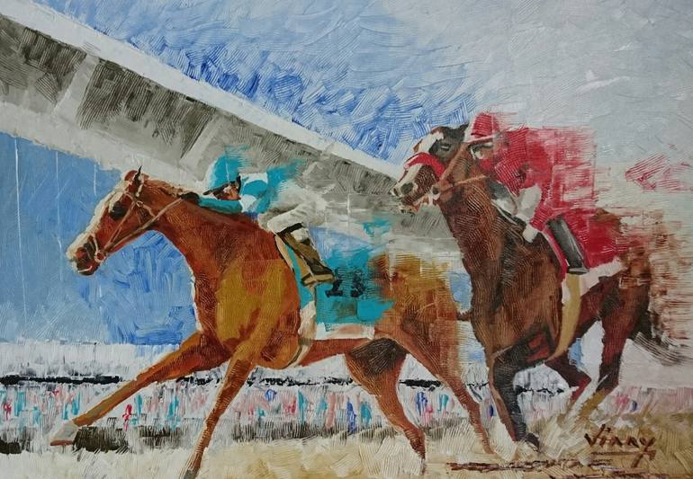 770x533 Saatchi Art Derby Painting By Vinay Babar - Derby Painting