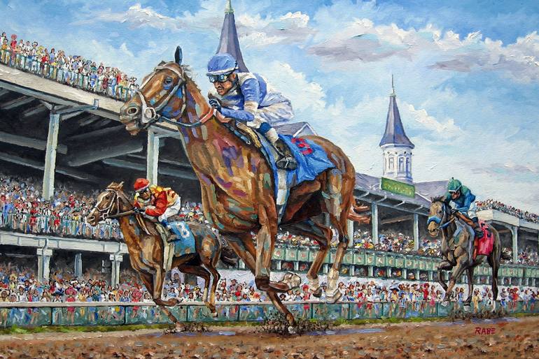 770x514 Saatchi Art Kentucky Derby - Derby Painting